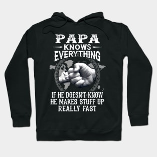 Papa Knows Everything If He Doesn't Know Father's Day Hoodie